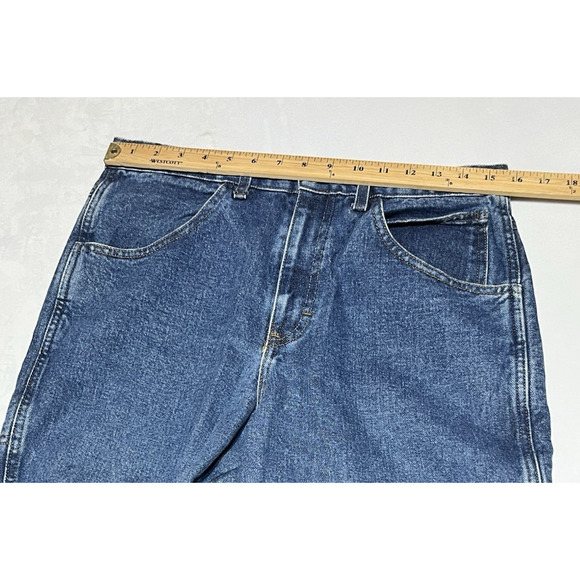 Vintage Draggin Jeans Mens 32X30 Lined Utility Motorcycle Workwear Denim - Picture 7 of 12